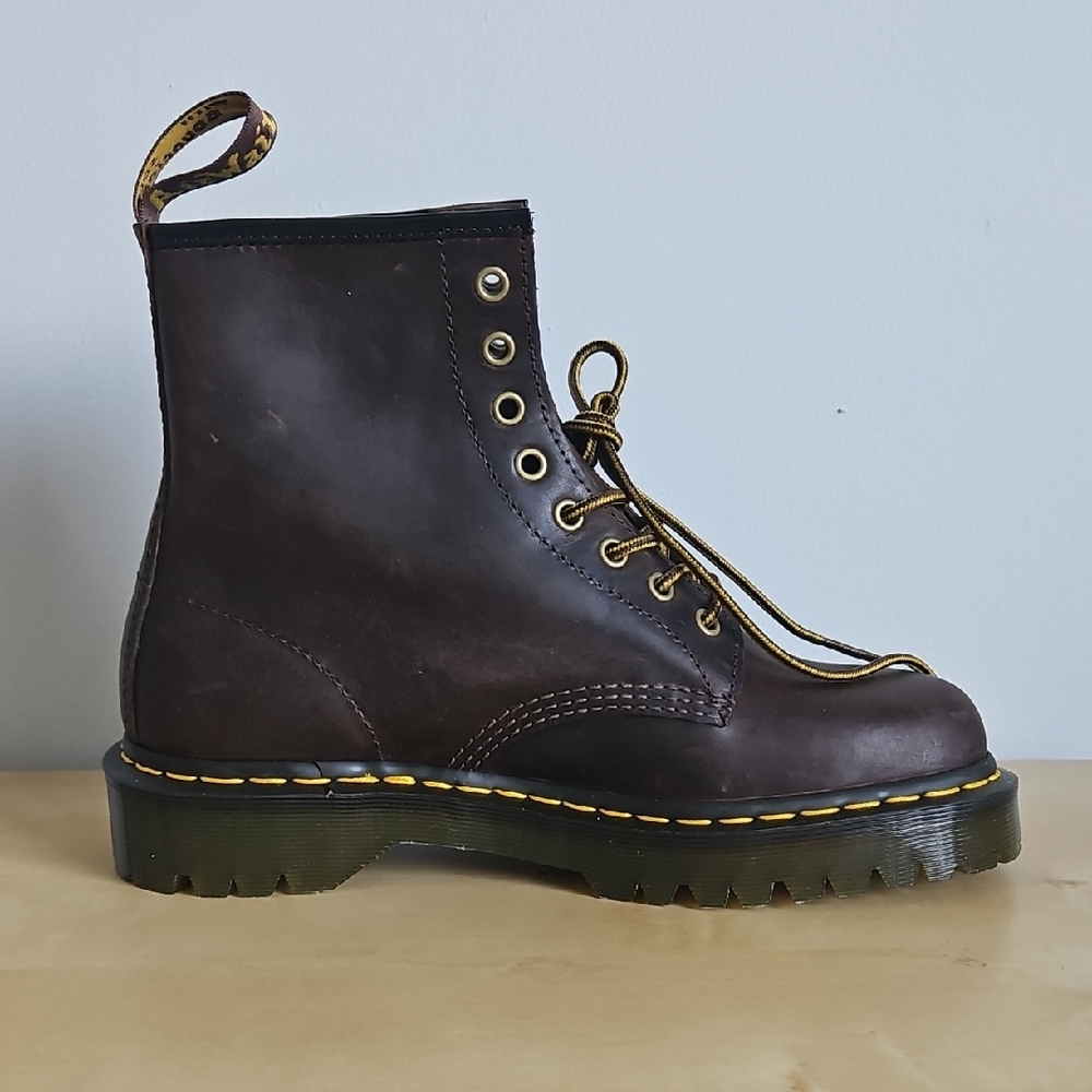 Dr. Martens Unisex Dark Brown Crazy Horse Boots